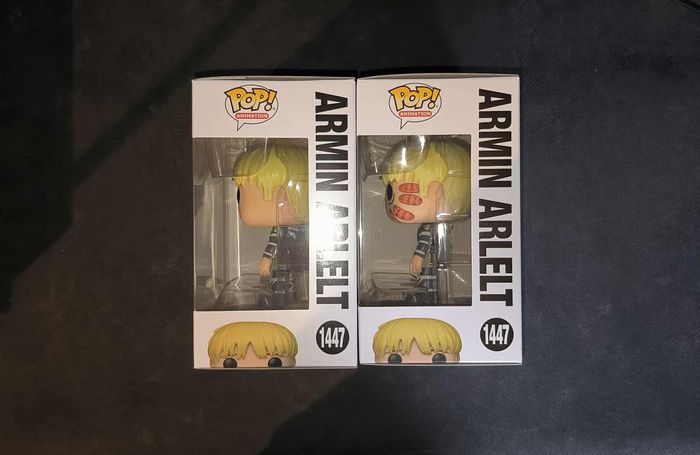 Lot 2 Figurines Funko Pop / Armin Arlelt 1447 / Attaque Des Titans (1 Chase + 1 Normal) - photo numéro 3