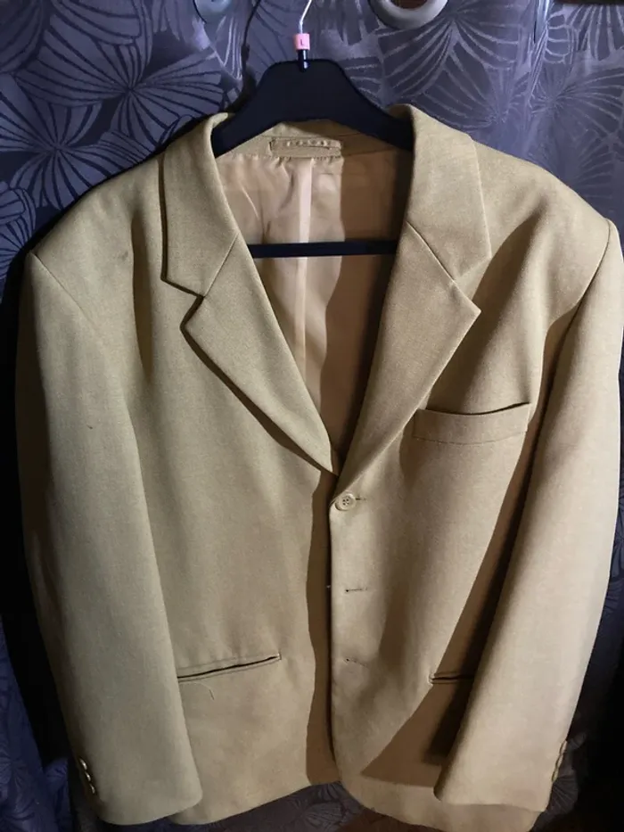 Veste costume jaune moutarde - photo numéro 3