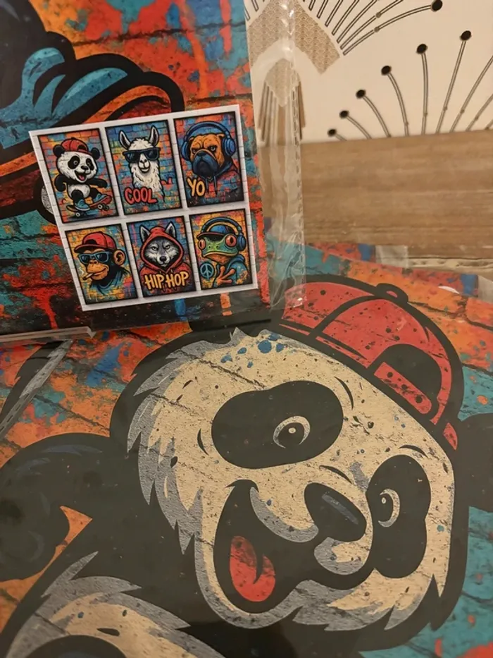 Affiches “Hip Hop Animals” pour chambre enfant - photo numéro 2