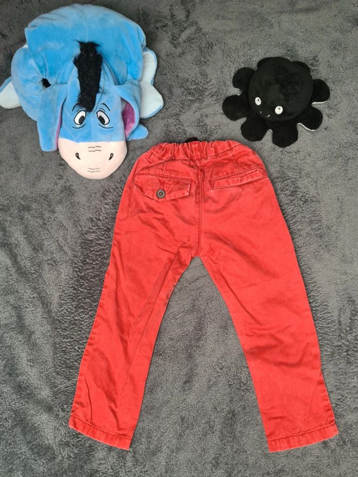 Jeans rouge 12/18 mois - photo numéro 4