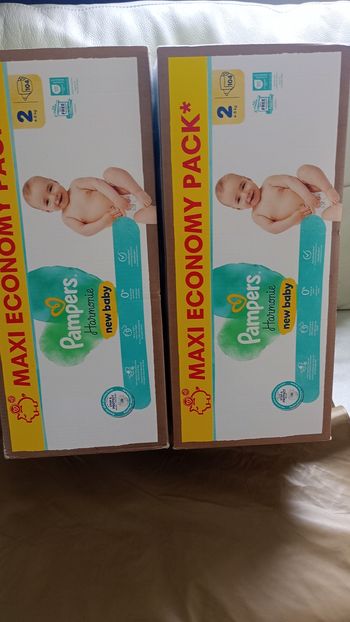 Couches Pampers taille 2 prix 39€ les 2 pak