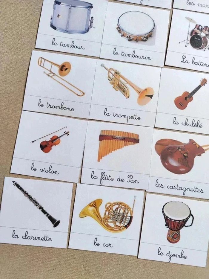 33 cartes de nomenclature des instruments de musique - photo numéro 7