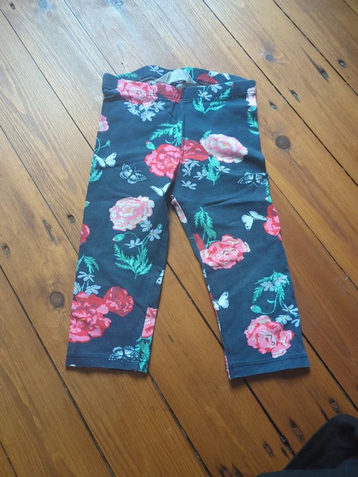 Legging fleurs papillons vintage h&m neuf 3-4 ans