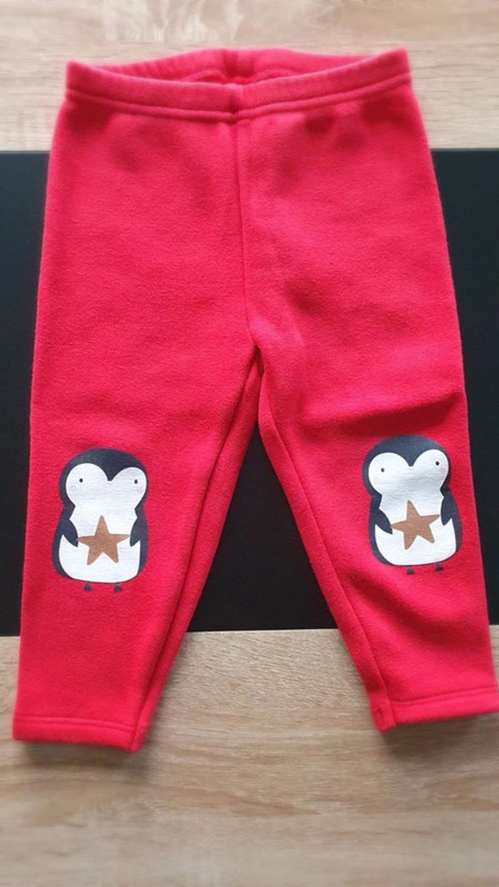 Ensemble tee-shirt et pantalon polaire Noël 86 cm - photo numéro 4