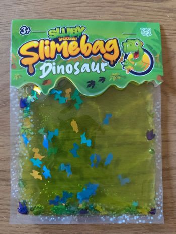 Slime dinosaure avec sequins