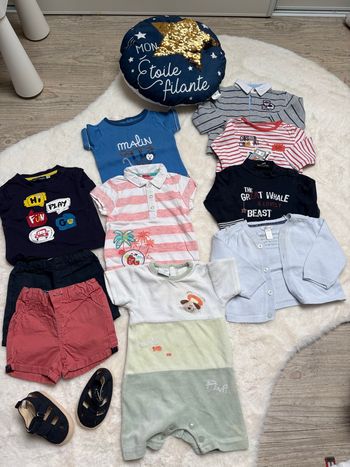 Lot 11 pièces garçon 6 mois 