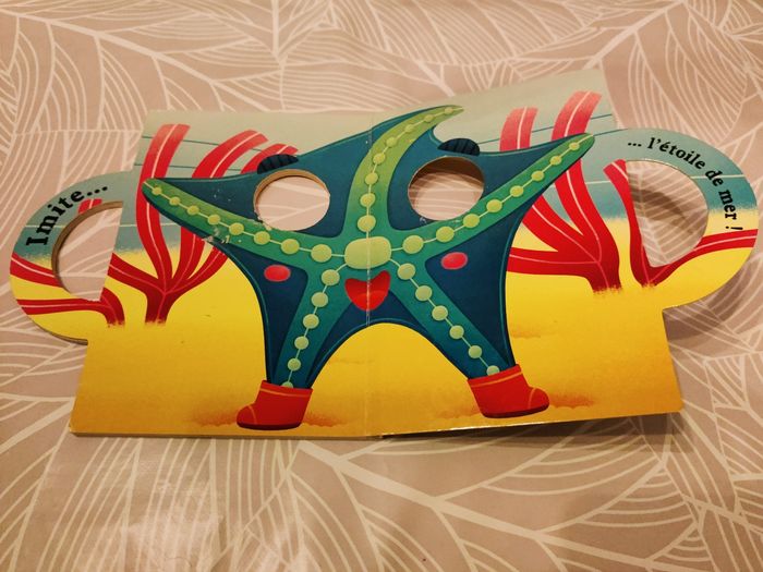 Livre masques rigolas des animaux de la mer - photo numéro 5