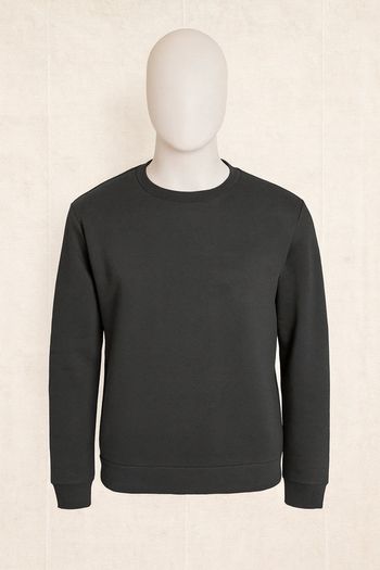 💚Sweat noir basique – manches longues – unisexe - Taille XS