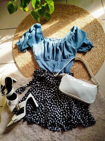 Jupe short fleuries ZARA