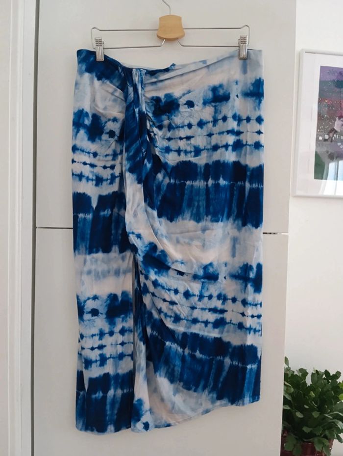 Jupe Camaïeu Tie & Dye bleu - photo numéro 3