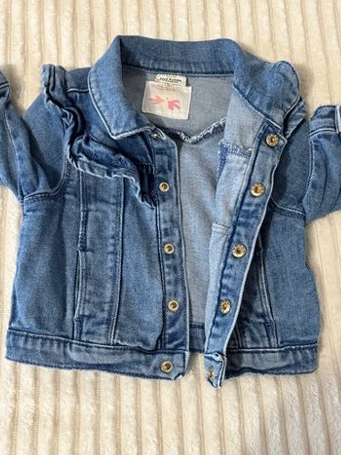 Veste jean - fille - toute saison - Tape à l’œil - taille 6 mois - très bon état - photo numéro 3