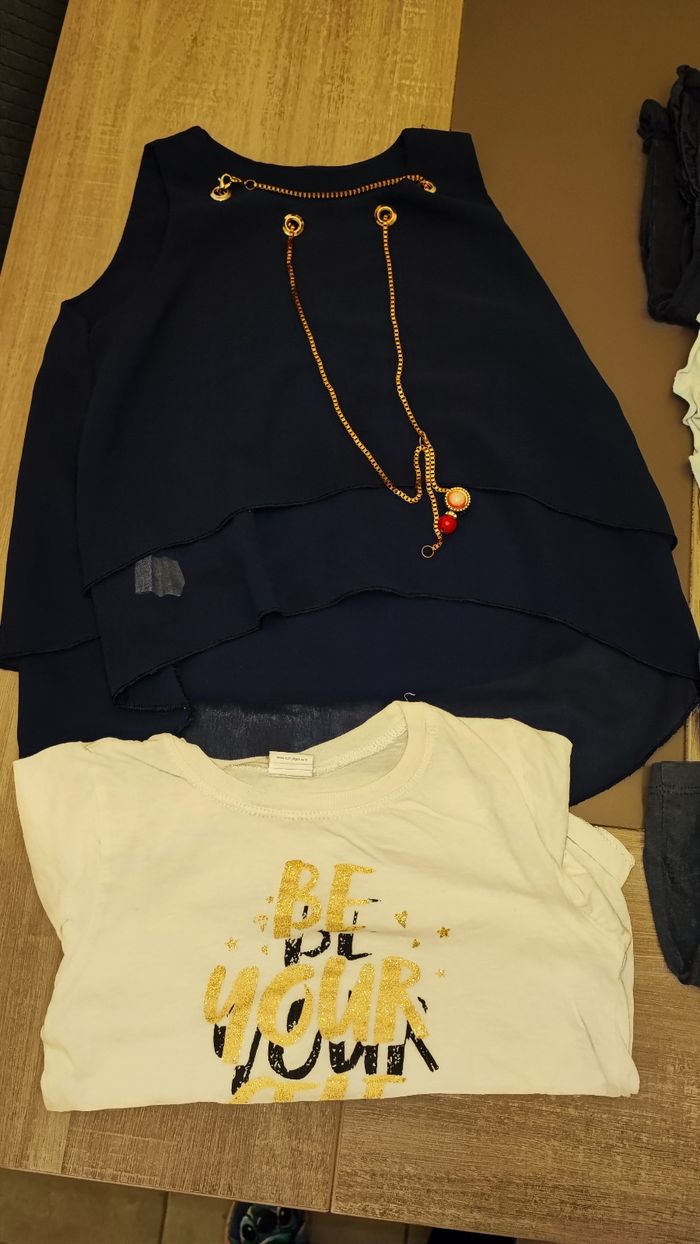 Lot de 5 t-shirt manche courte fille 5 ans 🦋 - photo numéro 3