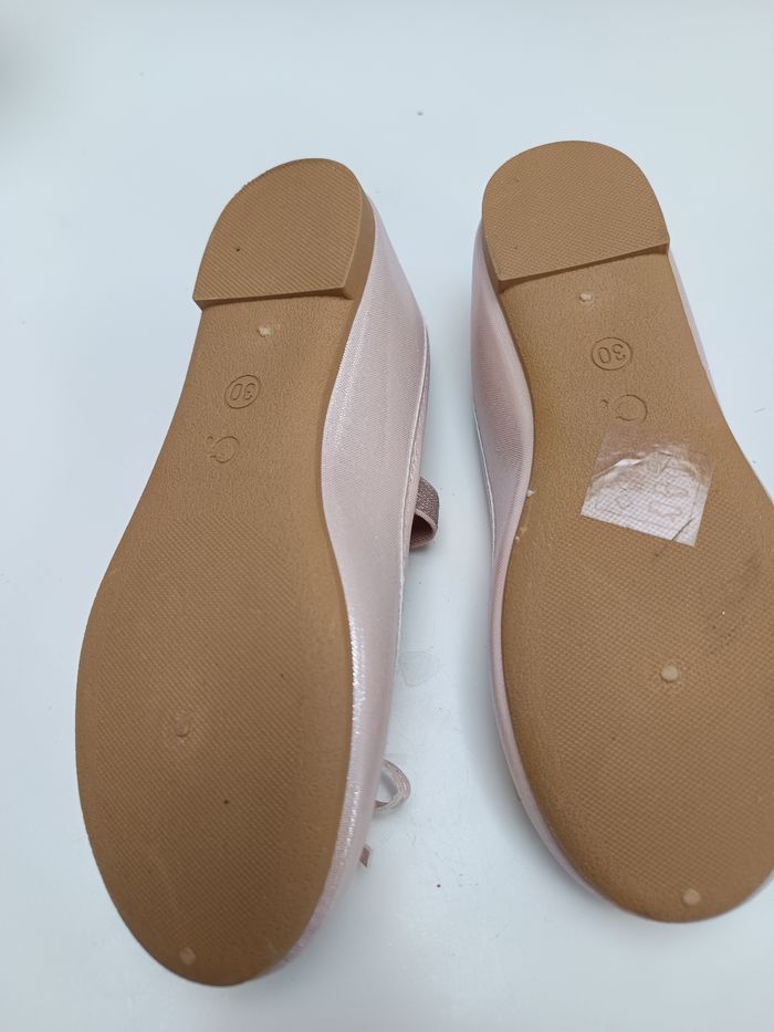 Ballerines filles rose poudrées brillante - photo numéro 2