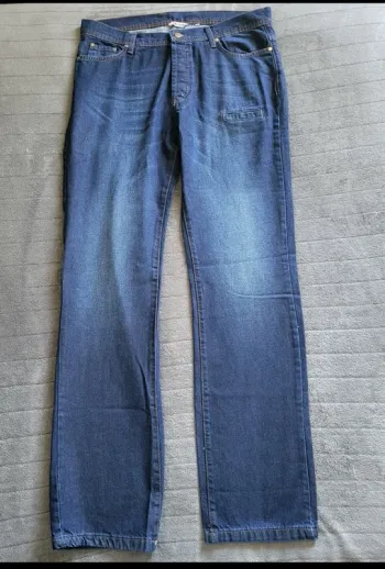 Pantalon de travail bleu Homme taille S coupe droite 120 cm Jeans