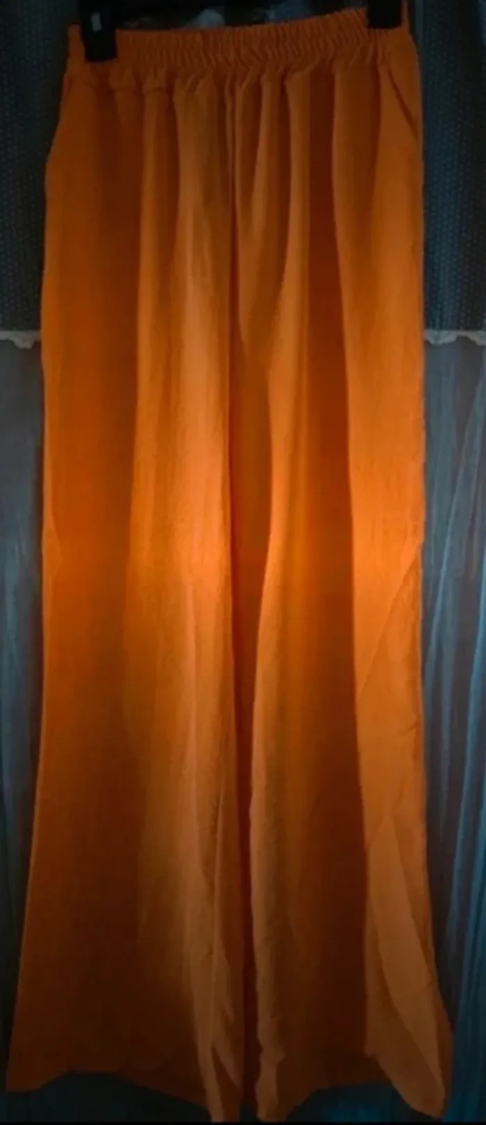 Ensemble haut + pantalon orange New Collection Taille 38 Neuf - photo numéro 4