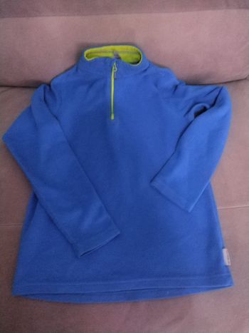 Haut chaud ski garçon 12 ans bleu et jaune