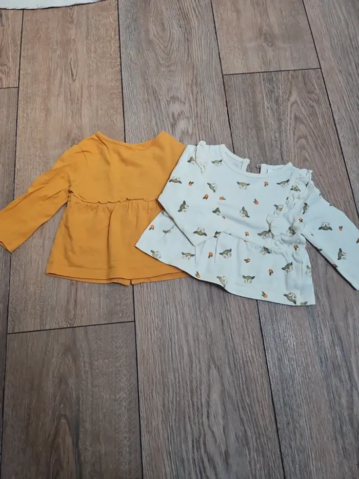 Lot 2 petit hauts fille.