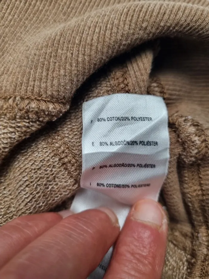 Sweat à capuche The North Face marron clair – Taille S Femme (mesures en photos) - photo numéro 11