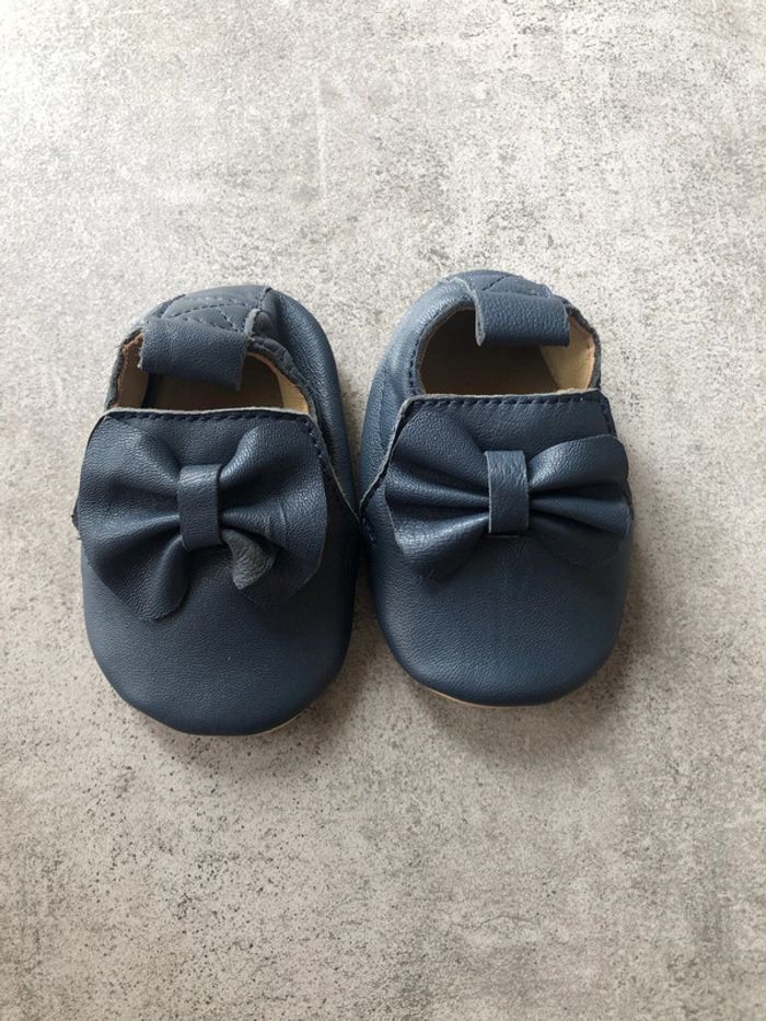 Chaussons en cuir bébé - photo numéro 3