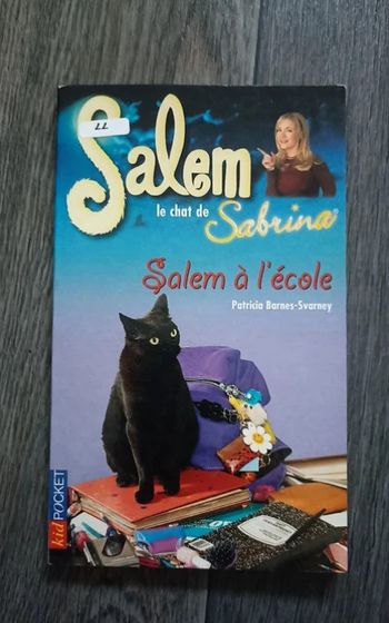 livre poche salem le chat de sabrina Tome 2 Salem à l'école pocket kid Très bon état