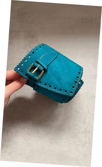 Ceinture bleu canard douce taille 65 cm