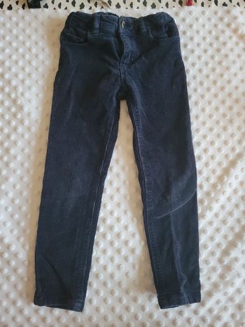 Pantalon velours côtelé à paillettes Monoprix 4 ans