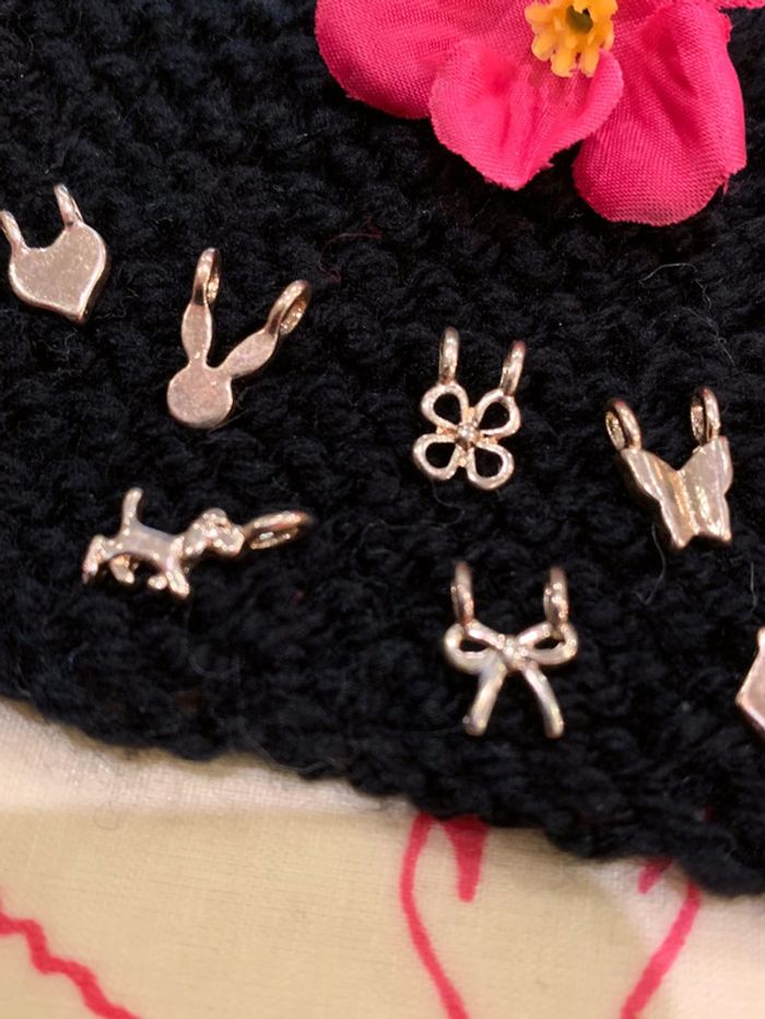 Lot de 18 breloques dorés pour création de bijoux - photo numéro 3