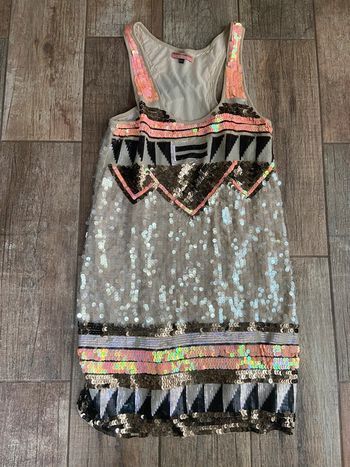 Robe courte à sequins brillants paillettes bershka