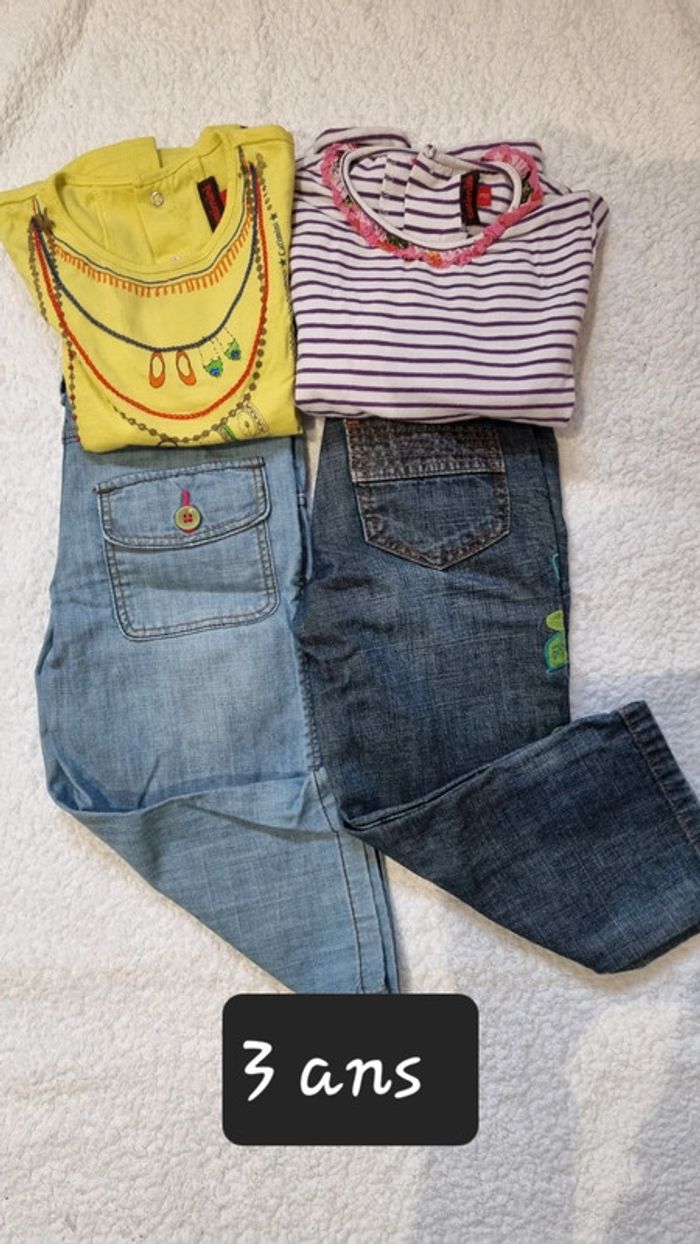 Lot 2 ensembles fille Catimini 3A