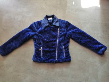 Blouson bleu très doux 10 ans Fun et fun