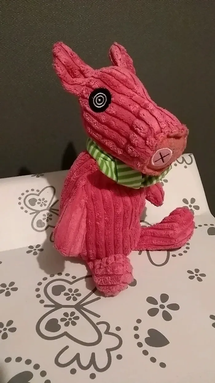 Peluche doudou Deglingos cochon - photo numéro 3