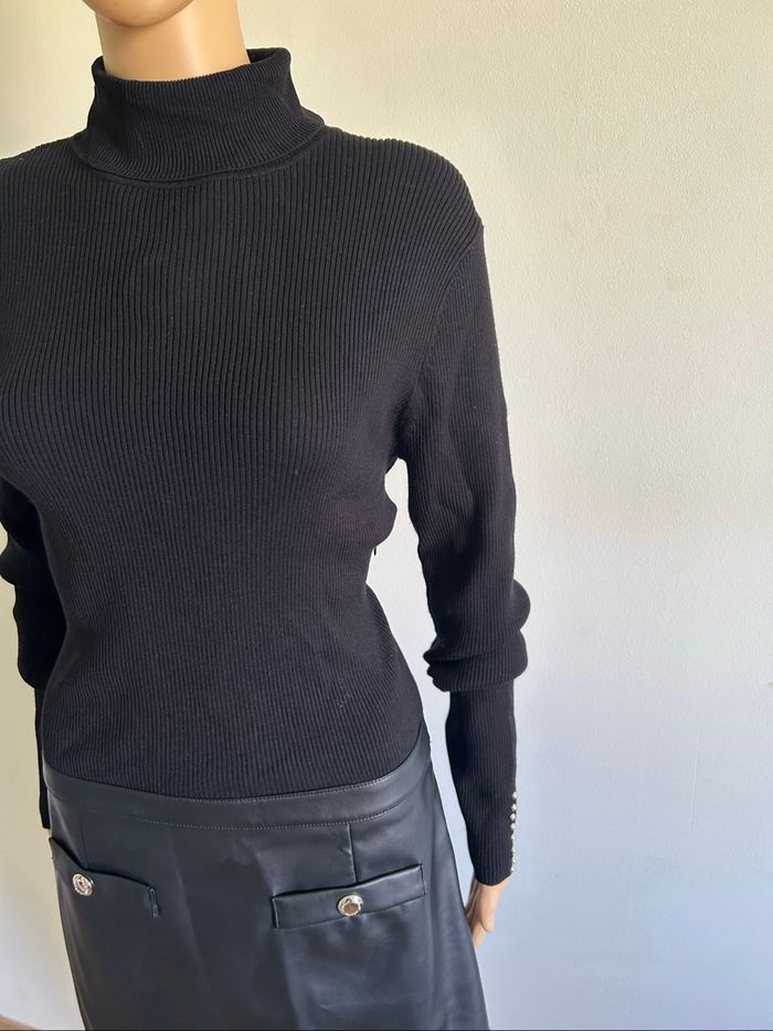 Robe noire neuve bi matière Morgan taille 42 (valeur 75€) - photo numéro 4