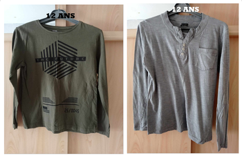 2 T-shirts 12 ans