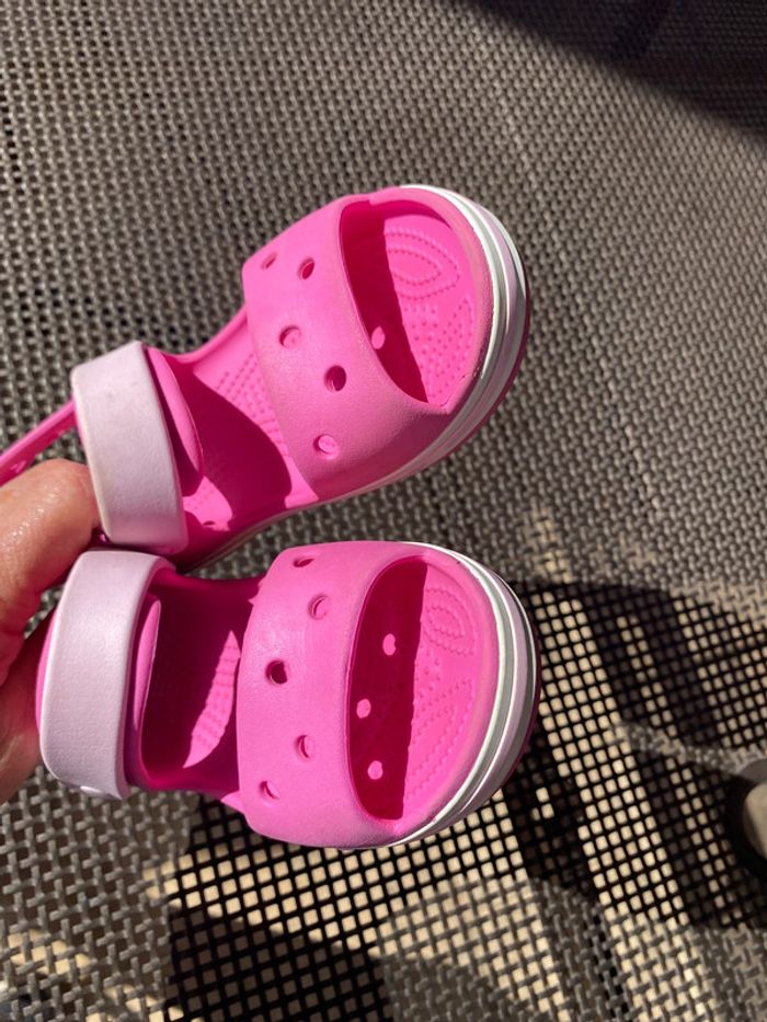 Sandales crocs rose j3 34 35 - photo numéro 9