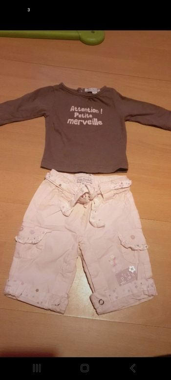 Ensemble fille 1 mois