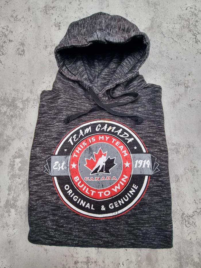 Pull à capuche Team Canada noir – Taille S Homme - photo numéro 2