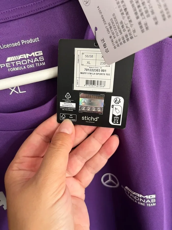 Teeshirt AMG Mercedes Lewis Hamilton neuf - photo numéro 7