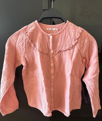 Haut  Monoprix Teens rose 10 ans - gaze de coton