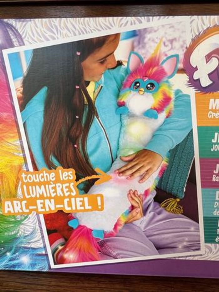 Furby dj arc-en-ciel peluche interactive hasbro dj furby rainbow - photo numéro 4