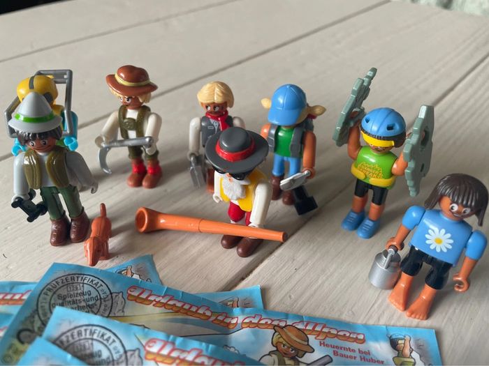 Série complète 8 figurine Kinder Urlaub In Den Alpen (1994) BPZ Série Allemagne - photo numéro 2