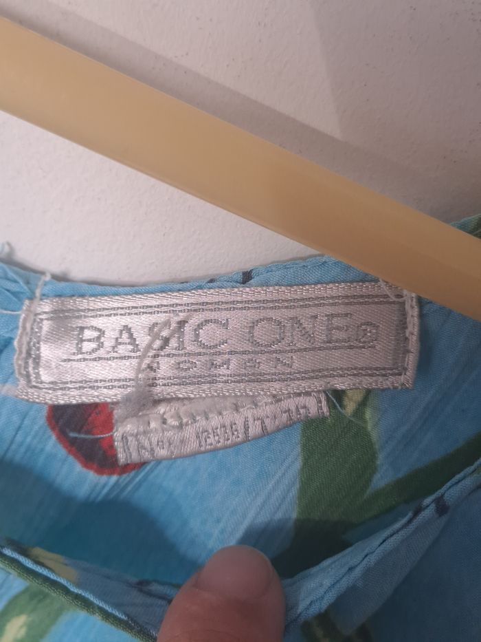 Robe bleu à fleurs Basic One Taille 38 - photo numéro 7