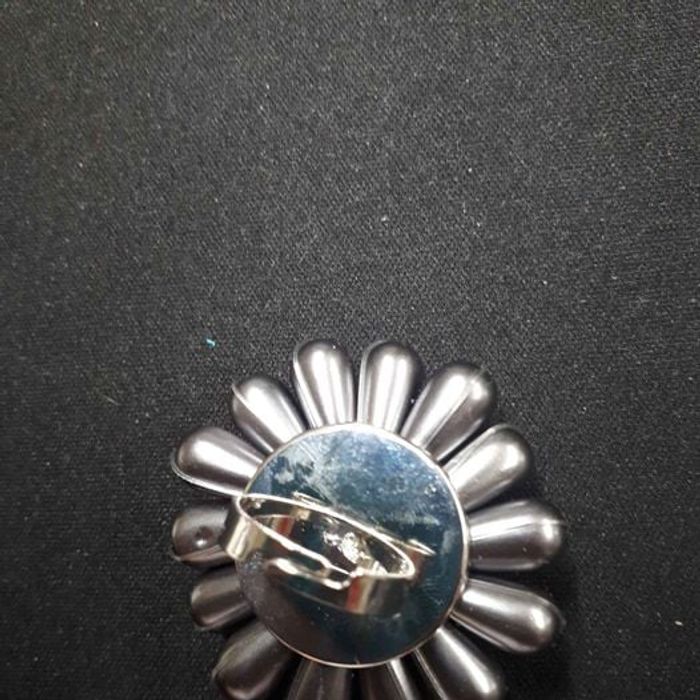 Bague perles longues gris - photo numéro 4