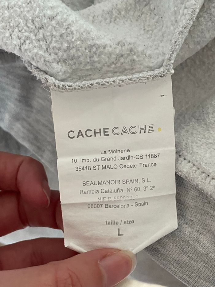 Gilet blanc gris - photo numéro 4