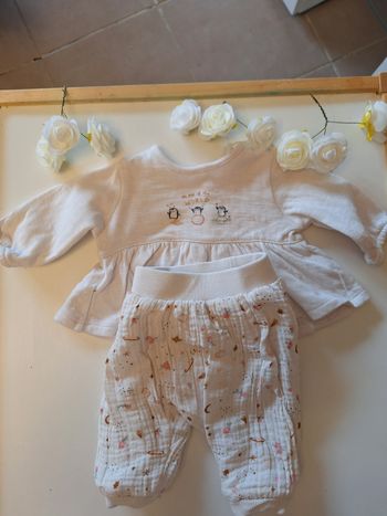 Ensemble fille 1mois