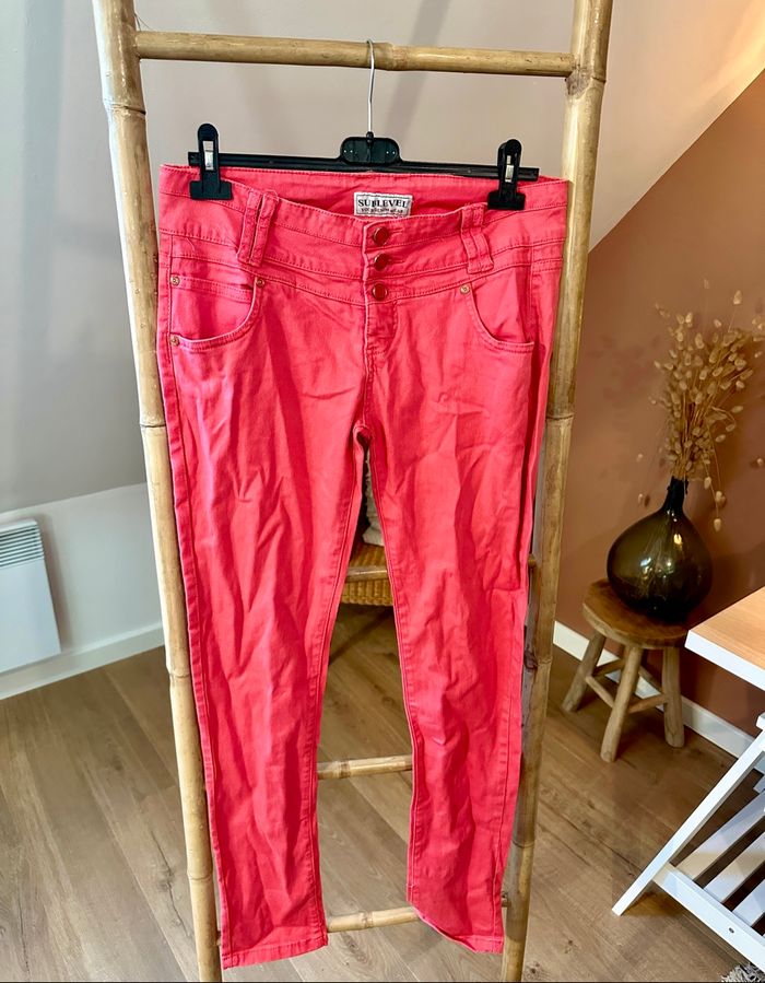 💜 Jeans rose sublevel taille xl 💜 - photo numéro 2