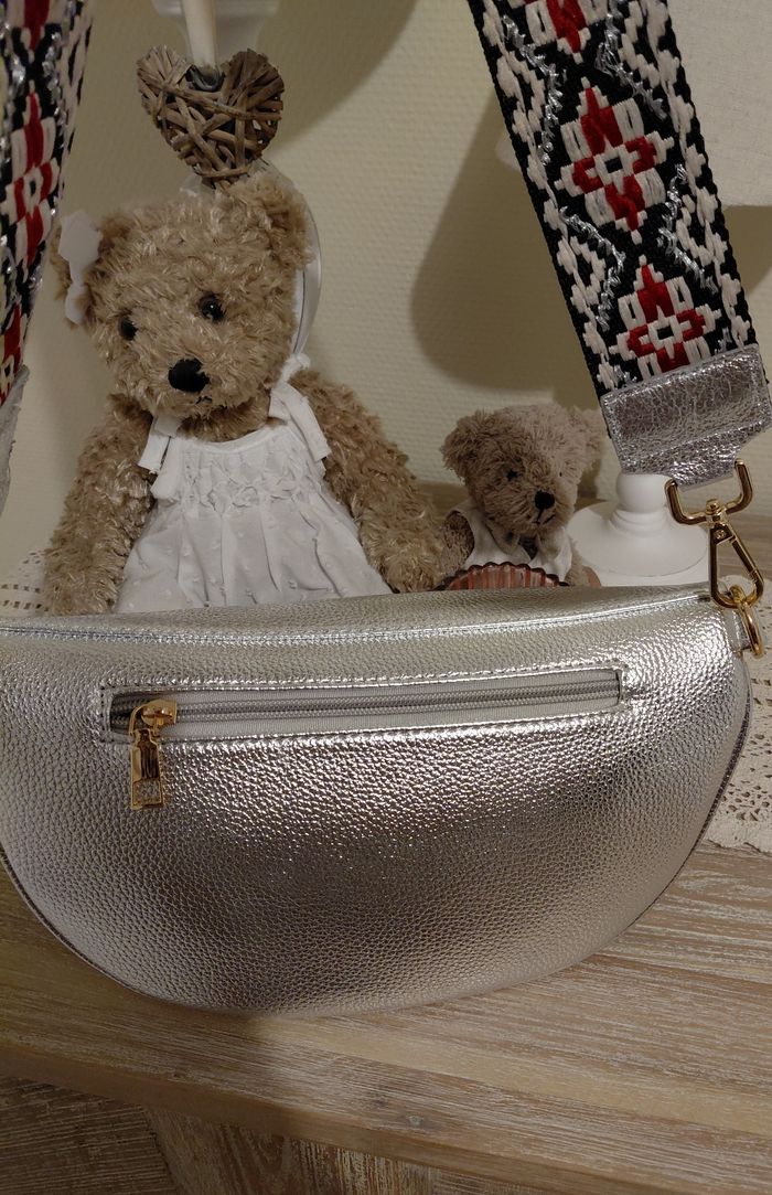 Sacoche banane argenté - photo numéro 6