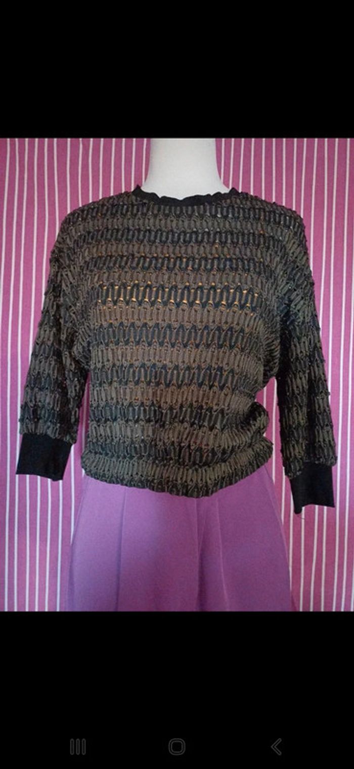 🟤🧵 Pull-over tricot a col rond🧵🟤 - photo numéro 3
