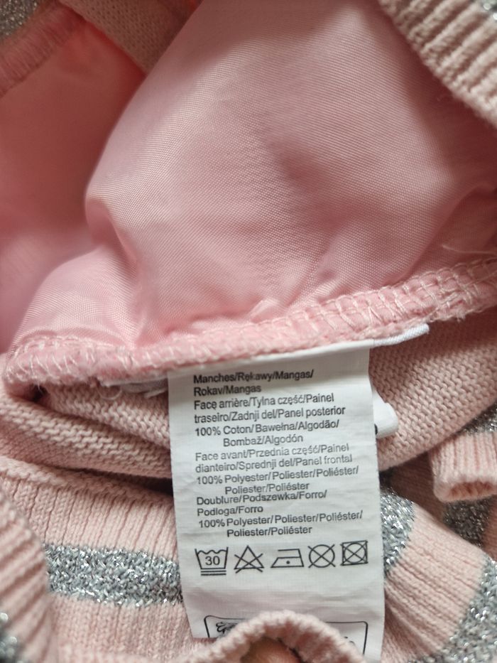 Gilet bébé fille en fourrure Mots d'enfants  6 mois - photo numéro 5