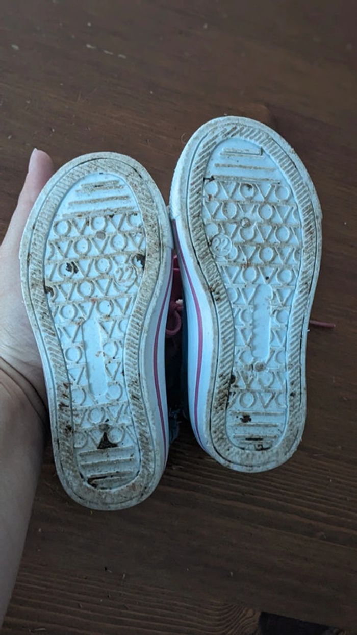 Basket haute en tissu bleu et rose In extenso 22 - photo numéro 7