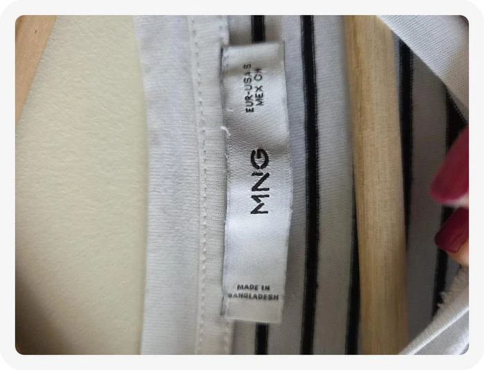 t-shirt manches longues Mng blanc taille S - photo numéro 5